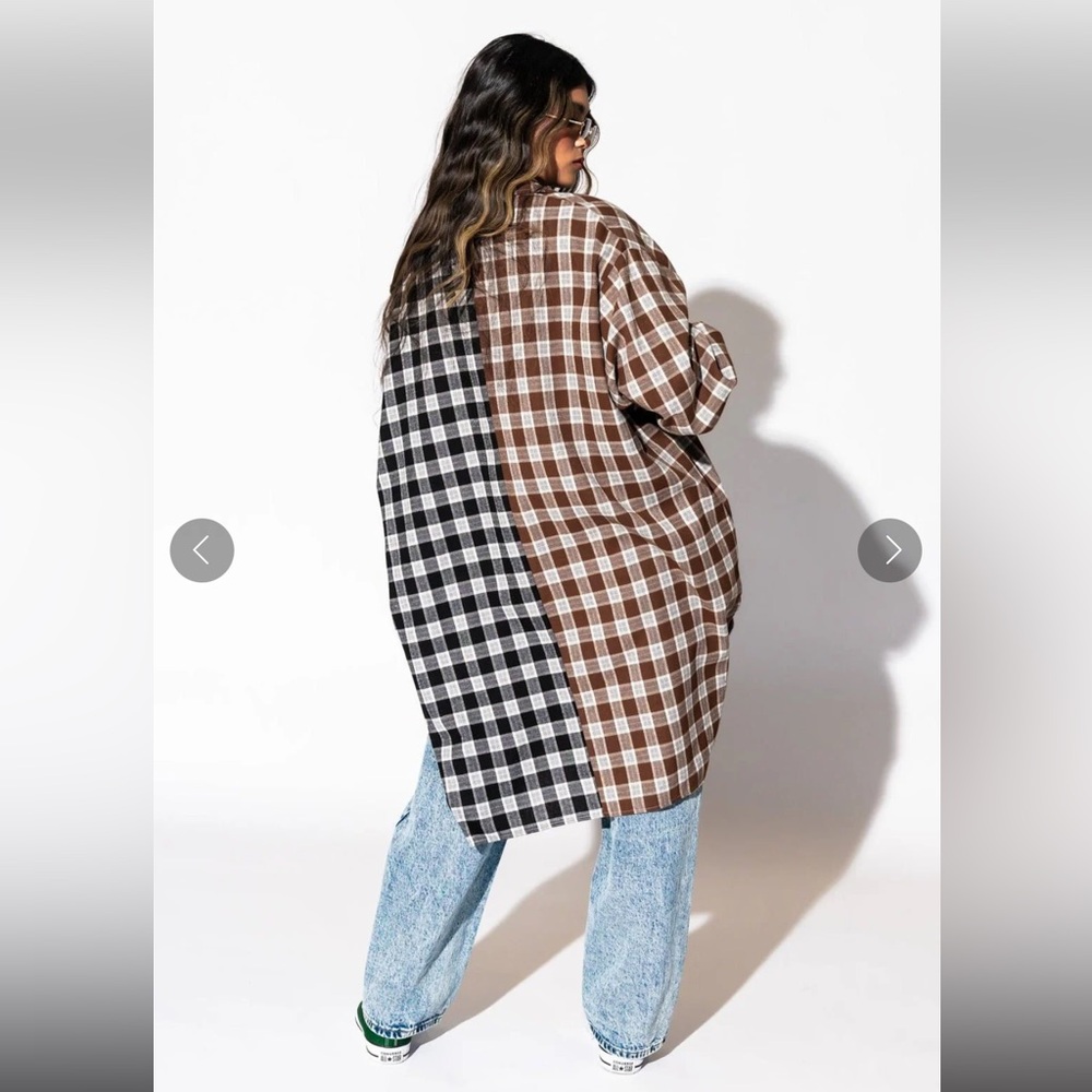 SOLD Dressed in Lala half and half grunge shirt - Picture 2 of 7